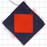 Coast Artillery Training Centre SW District cloth formation sign. Red diamond printed on blue