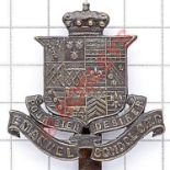 EMMANUEL SCHOOL WANDSWORTH OTC blackened brass pre 1948 cap badge Die-stamped (KK 2550) Slider