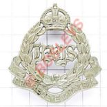 2nd Dragoon Guards (Queen’s Bays) post 1909 NCO’s arm badge. Die-cast white metal example. Crowned