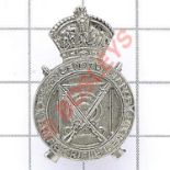 British Rifle League WW1 silvered lapel badge Reverse faintly impressed inscribed “2 Southampton St.