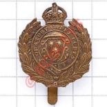 Oratory Cadet Corps brass cap badge. Die-stamped. Slider