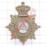 4th Hampshire Rifle Volunteers Victorian cap badge. Die-stamped white metal crowned star with