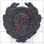 Indian Army. Eastern Bengal Volunteer Rifles pagri badge. British made die-stamped blackened