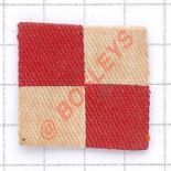 Command Schools Staff printed cloth formation sign. Printed red and white chequered square