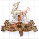14th (Service) Bn. (1st Birmingham) Royal Warwickshire Regiment ''Birmingham Pals'' WW1 cap badge. A