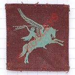 WW2 Airborne Forces printed Pegasus cloth formation sign.