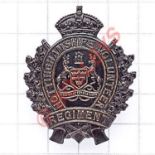 Nottinghamshire Volunteer Regiment WW1 VTC cap badge Die-stamped bronze. (KK 1672) Loops