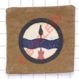Indian. 202nd (Assam) L of C WW2 cloth formation sign. Khaki printed rectangle with black edged