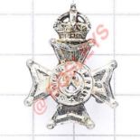 4th Middlesex Rifle Volunteers Officer’s Edwardian field service cap badge circa 1901-08. Die-cast