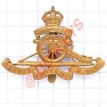 Oxford University OTC-Royal Artillery Section brass cap badge Die-stamped (KK 2475) Slider Hugh King