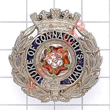 6th (Duke of Connaught’s Own) Bn. Hampshire Regiment post 1908 Officer’s cap badge. Scare example