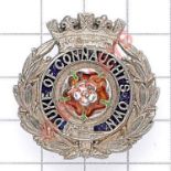 6th (Duke of Connaught’s Own) Bn. Hampshire Regiment post 1908 Officer’s cap badge. Scare example