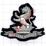 7th (Princess Royal’s) Dragoon Guards Boer War NCO’s 1901 Birmingham hallmarked silver arm badge.