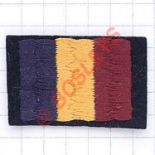 596 Light Anti Aircraft Regiment Royal Artillery cloth formation sign. Dark blue rectangle