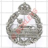 Indian Army:. Assam-Bengal Railway Battalion AFI cap badge. British made die-stamped white metal. (