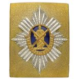 Badge. Scottish. 1st (the Royal) Regiment of Foot Victorian Officer’s shoulder belt plate circa