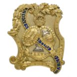 Badge. Scottish. 25th (The King’s Own Borderers) Victorian Officer’s shoulder belt plate circa