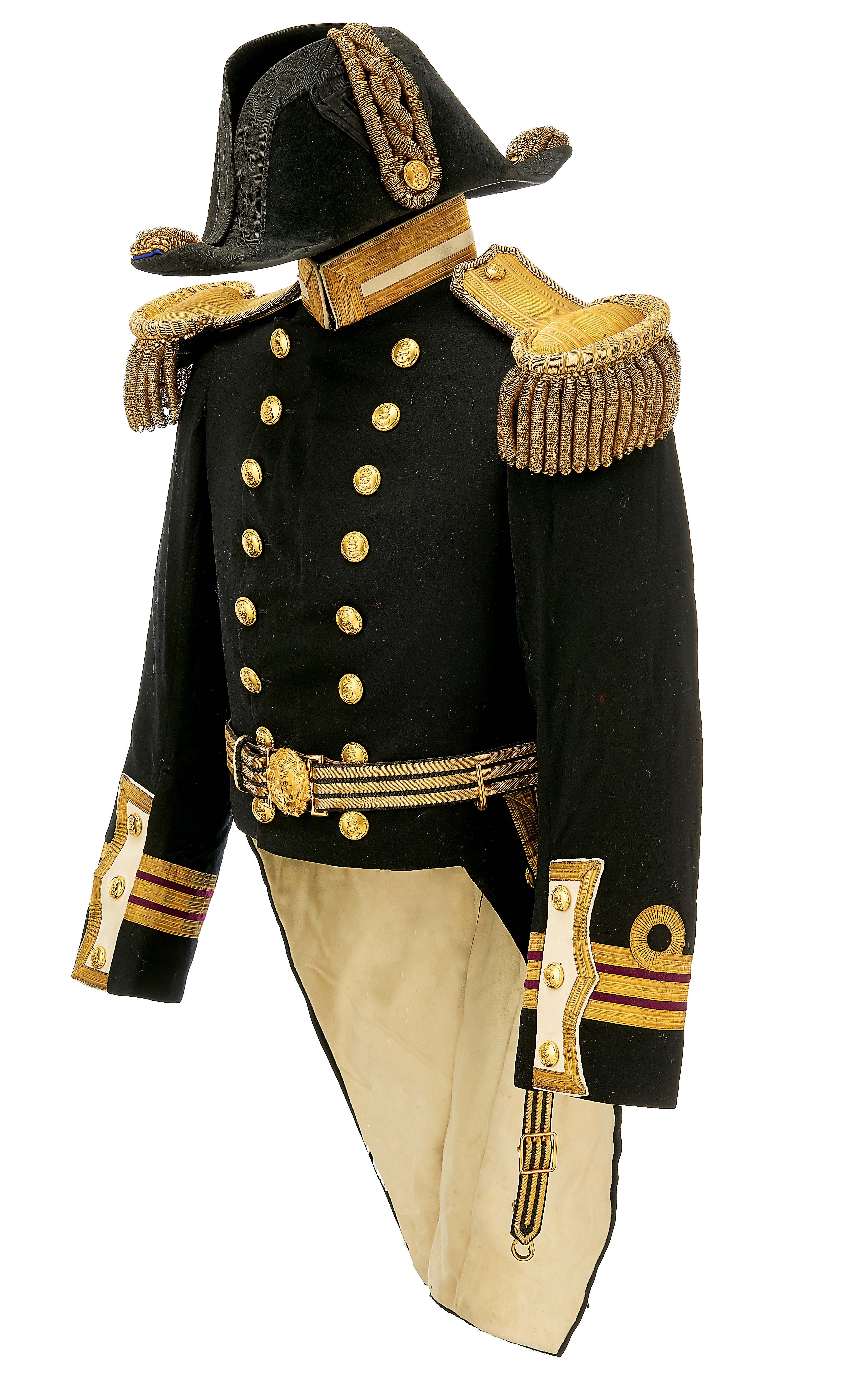 Royal Navy Commander’s Full dress uniform A good post 1902 Engineering Commander Full Dress Tail