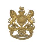 Badge. New Zealand Regular Forces Artillery Victorian OR’s helmet plate circa 1897-1901. A good