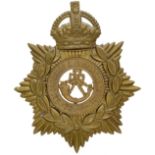 Badge. Oxfordshire & Buckinghamshire Light Infantry OR’s helmet plate centre circa 1908-14.. Die-