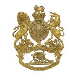 Badge. Canadian Artillery Victorian senior NCO’s helmet plate circa 1878-1901. Good die-stamped gilt