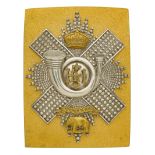 Badge. Scottish. Highland Light Infantry Victorian post 1881 shoulder belt plate. A superb example