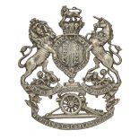 Badge. Artillery Volunteers Officer’s helmet plate circa 1878-1901. A die-stamped silvered General