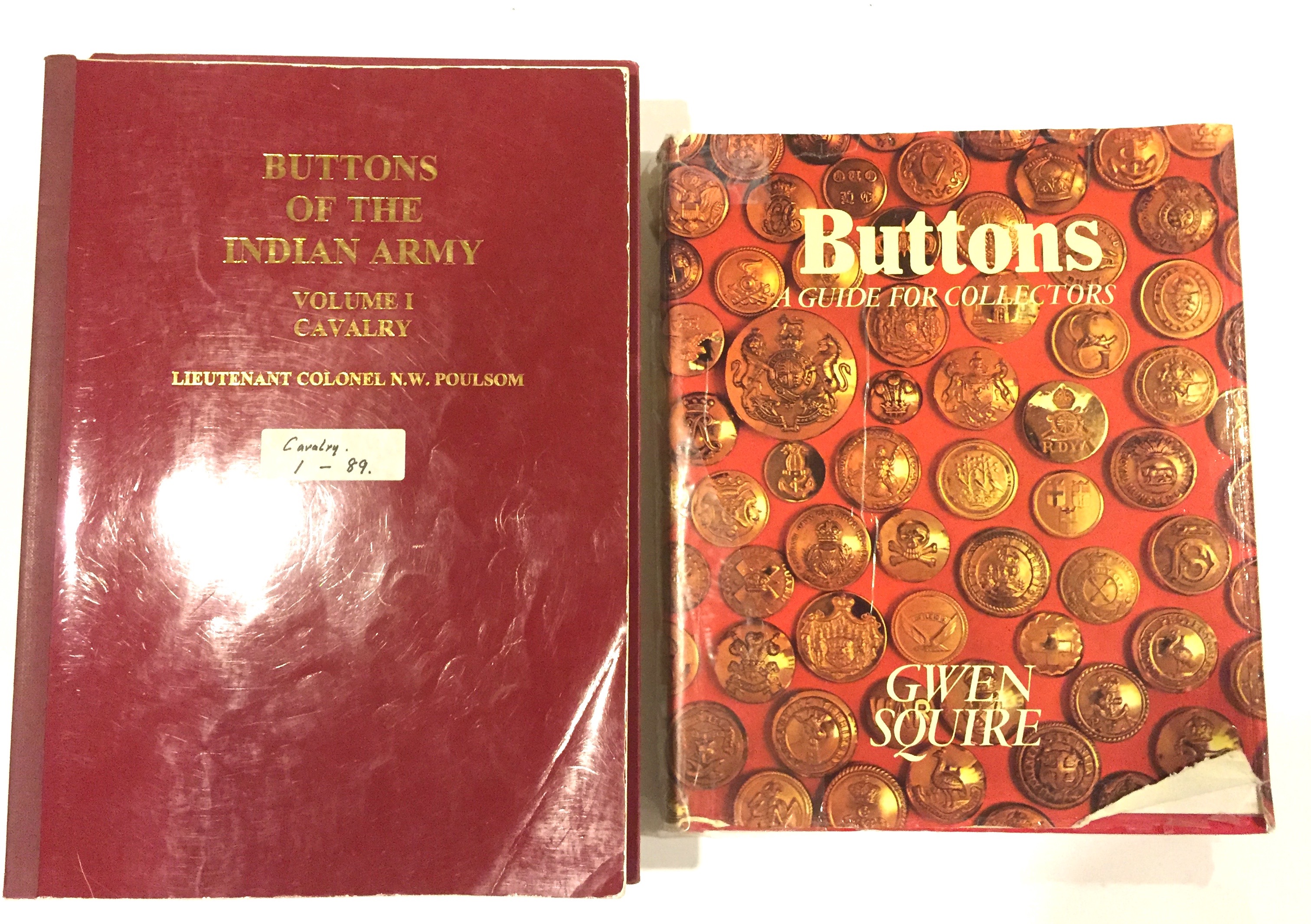 Indian Army Regimental Buttons Reference Books Comprising: Buttons of the Indian Army Volumes 1 to