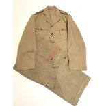 WW2 Period Indian Army Medical Corps Khaki Drill Officer’s Uniform. A good example, worn by a Major.
