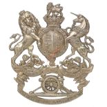 Badge. Scottish. 1st Aberdeenshire Artillery Volunteers OR’s helmet plate circa 1878-1901. A good