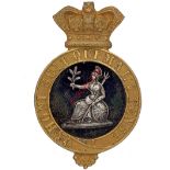 Norfolk Regiment Victorian Officer’s post 1881 glengarry badge. A very fine example. Crowned rich