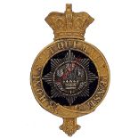Cheshire Regiment Victorian Officer’s post 1881 glengarry badge. A fine example. Crowned gilt