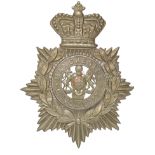 Badge. 6th VB Manchester Regiment Victorian OR’s helmet plate circa 1888-1901. A good scarce die-