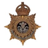 Badge. Irish. Prince of Wales’s Leinster Regiment (Royal Canadians) Officer’s helmet plate circa