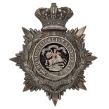 Badge. 1st VB Northumberland Fusiliers Victorian Officer’s helmet plate circa 1893-1901. A fine
