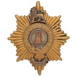 Badge. Worcestershire Regiment Victorian Officer’s foreign service helmet plate circa 1983-90. A