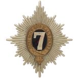 Badge. 7th (Princess Royal’s) Dragoon Guards OR’s helmet plate circa 1871-1914. A good die-stamped