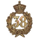 38th (1st Staffordshire) Regiment of Foot Victorian OR’s glengarry badge circa 1877-81. A good die-