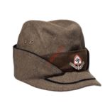 German Third Reich RAD Man’s felt cap. A scarce and good example of brown pipe felt material with