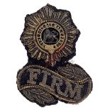 Worcestershire Regiment Victorian Officer’s bullion forage cap badge circa 1883-1902. A fine example