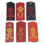 Imperial German Selection of Pre WW1 Other Rank’s Uniform Coloured Shoulder Straps. A selection of