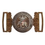 Badge. Irish. Connaught Rangers Officer’s Victorian waist belt clasp circa 1881-1901. A good