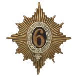 Badge. Irish. 6th (Inniskilling) Dragoons OR’s helmet plate circa 1871-1914. A good die-stamped