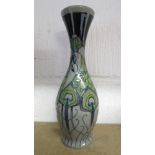 Contemporary Moorcroft baluster vase with waisted neck, circa 2013, decorated in a Scottish arts and