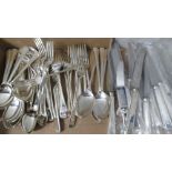 A contemporary silver canteen of cutlery for twelve settings by United Cutlers, 5756 grams total