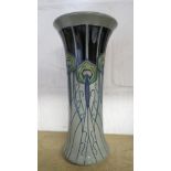 Contemporary Moorcroft Trial piece vase, of waisted form decorated in a Scottish arts and crafts