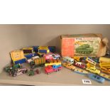 A collection of vintage Match Box cars, some boxed, together with a boxed vintage Tri-ang minic