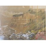 Cedric Hodgson, two framed and glazed pastel sketches depicting country landscapes, signed