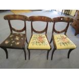 A set of William 1V mahogany chairs