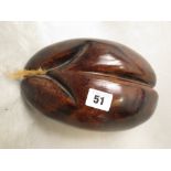 A small Coco de Mer, 8 3/4 long